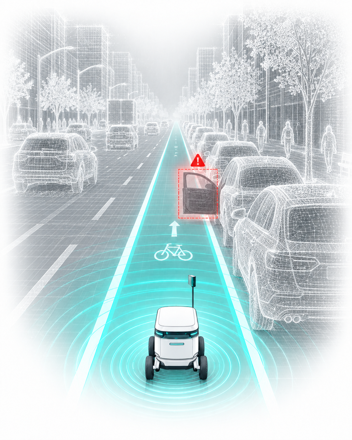 Risk layer over a road network
